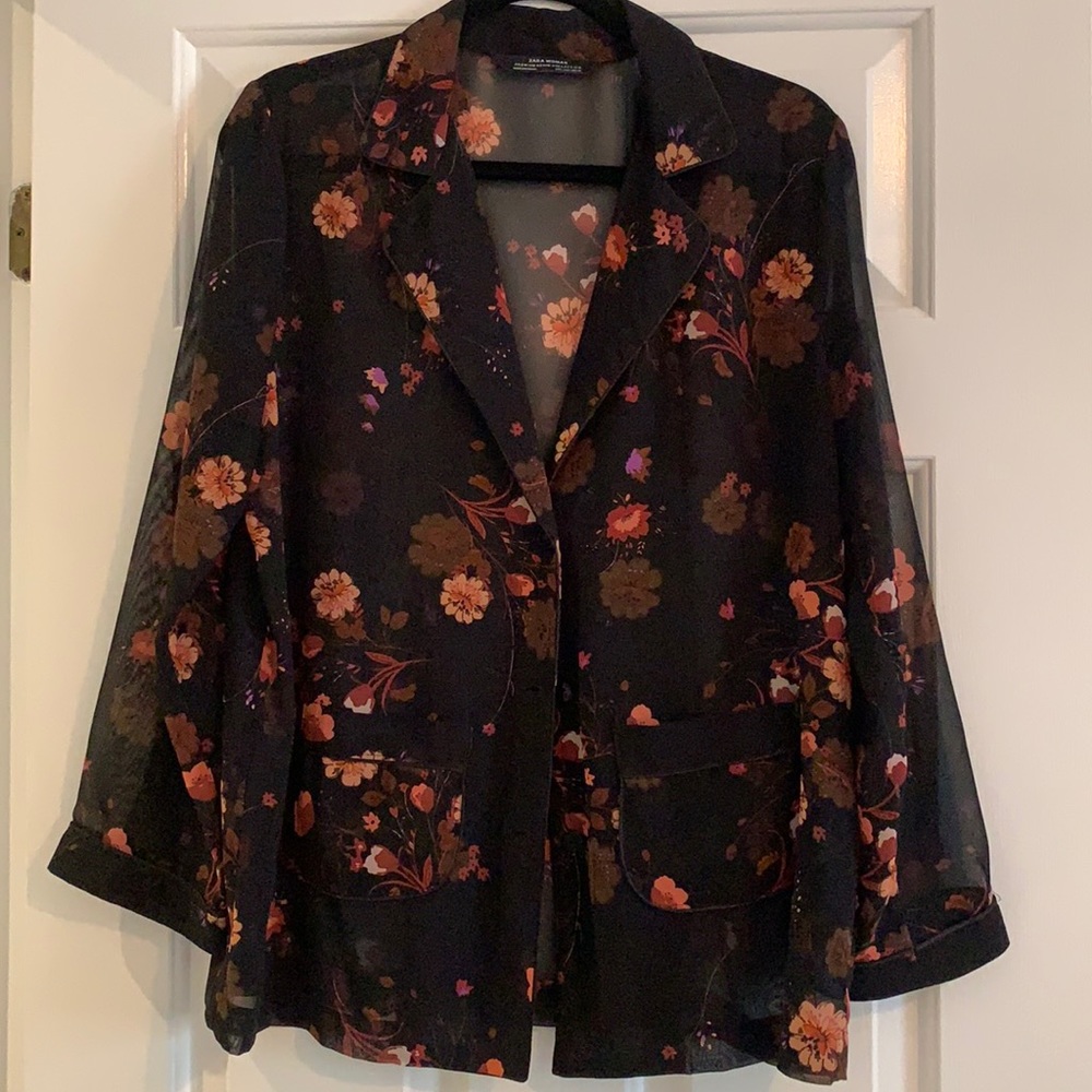 Long Sleeve Floral Blouse